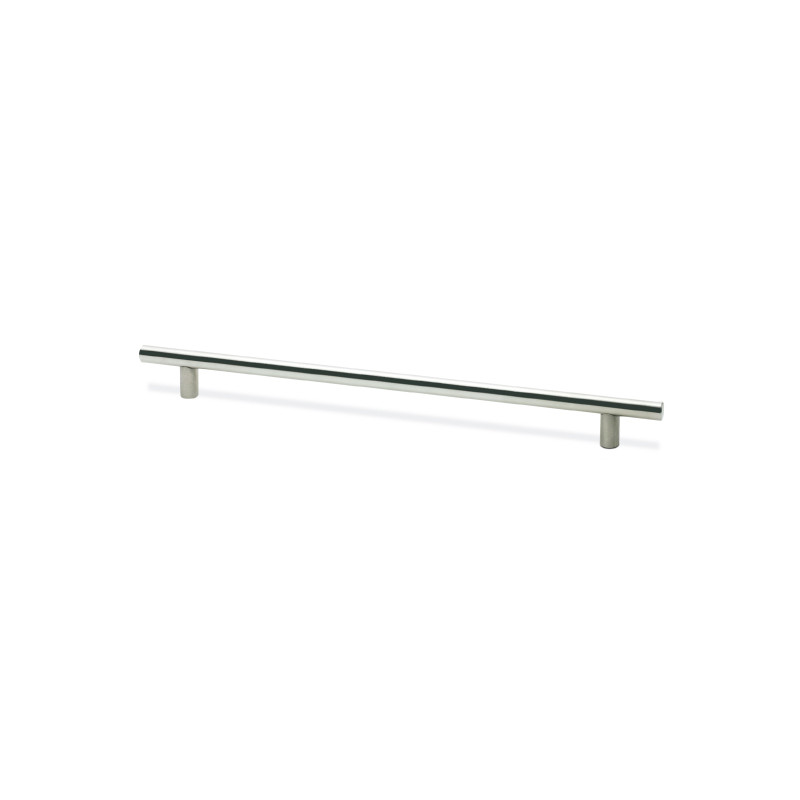 Puxador atual, asa barra redonda reta SCH 327.758.57, inox, porta L.900, 2 furos distância 758, Ø.12 x A.32 x C.828 mm