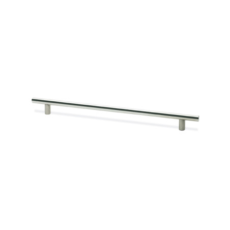 Puxador atual, asa barra redonda reta SCH 327.758.57, inox, porta L.900, 2 furos distância 758, Ø.12 x A.32 x C.828 mm