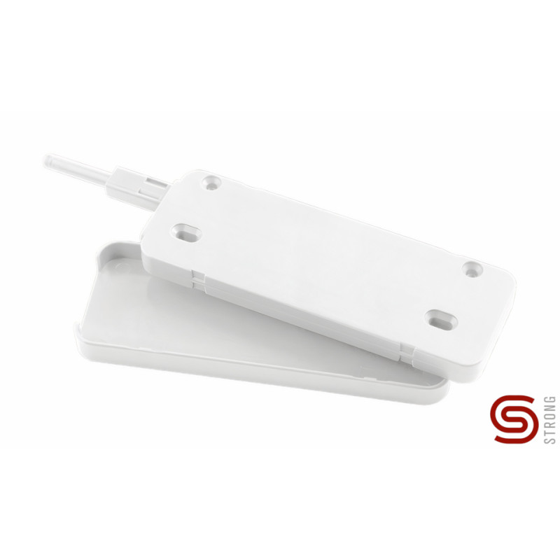 Batente tic-tac c/amortecedor STRONG Smootis 513985, plástico branco, p/porta 17-22 kg c/5 dobradiças