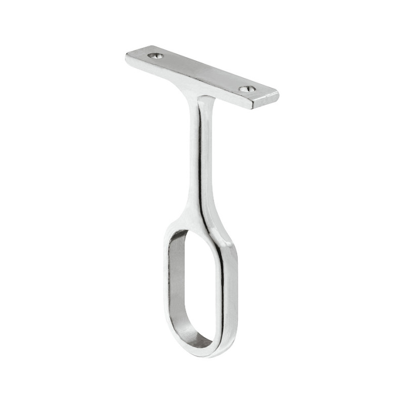 Suporte central p/varão oval de roupeiro HAFELE 802.07.210, Liga de zinco cromado, L.11 x A.75 x P.45 mm