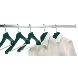 Varão oval de roupeiro HAFELE 801.03.212, aço cromado, E.0,7 x 30 x 15 x 2500 mm