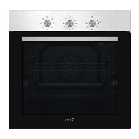 Forno multifunção de encastre CATA MES 8007 X, 7 funções, inox e vidro preto, CE.A 220/240V 50/60Hz, 40ºC-240ºC, 80 lt, 60 cm