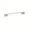 Puxador atual, asa barra rectangular SCH 377.160.58, zamak níquel satinado, 2 furos distância 160, L.7 x A.30 x C.187 mm