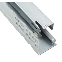 Corrediça c/amortecedor p/STRONG StrongMax, silenciosa, extração total, esquerda + direita, 40 kg, C.500 mm (juntar lateral)