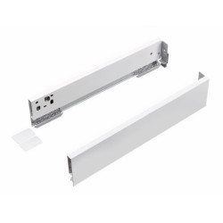 Lateral de gaveta STRONG StrongMax slim/fina, esquerda + direita, branco, E.16, A.89 x C.650 mm (juntar corrediça)