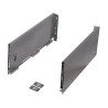 Lateral de gaveta STRONG StrongMax slim/fina, esquerda + direita, antracite, E.16, A.185 x C.300 mm (juntar corrediça)