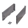 Lateral de gaveta STRONG StrongMax slim/fina, esquerda + direita, antracite, E.16, A.249 x C.500 mm (juntar corrediça)