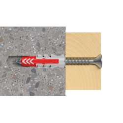 Bucha nylon dois componentes Fischer DuoPower 6 x 30 mm