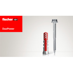Bucha nylon dois componentes Fischer DuoPower 8 x 40 mm