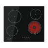 Placa vitrocerâmica de encastrar c/4 zonas de cozedura CATA TN 604 B, vidro preto, 6kW, P.520 x L.590 mm, 59 cm
