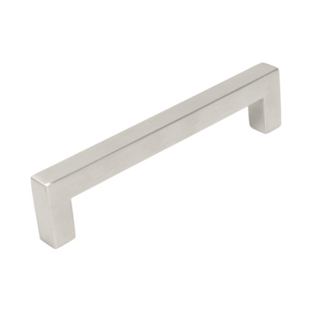 Puxador atual, asa barra rectangular F83 O34, inox satinado, 2 furos distância 160, E.12 x C.170 x A.30 mm