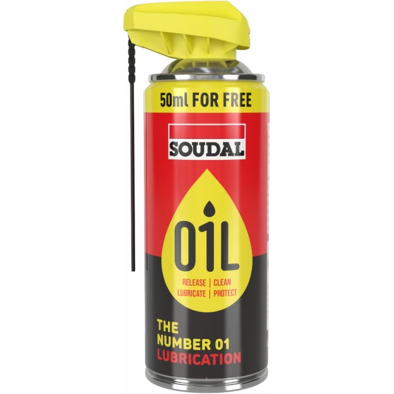 Spray universal de elevada qualidade SOUDAL óleo/oil/O1L/01L Multiusos, 167155, 400 ml