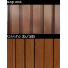 Perfil ripado p/exterior RP11.FOS, plástico alveolar todo revestido PVC nogueira, 2800 x 143 x 24 mm (caixa c/2 m2)