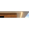 Perfil ripado p/exterior e interior Premium 196, WPC cumaru, 2800 x 196 x 28 mm, 0,549 m2 (ver acessórios)