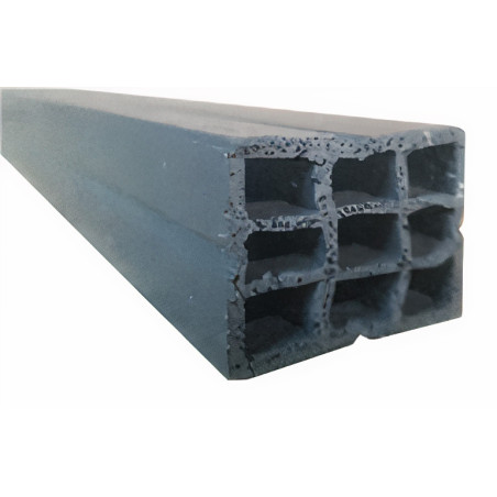 Viga em PVC alveolar, 2300 x 38 x 28 mm