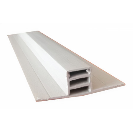 Perfil Omega PVC alveolar, 2300 x 55 x 17 mm