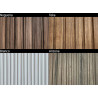 Perfil ripado p/interior LB-3783, MDF todo revestido PVC Arizona, 2800 x 140 x 12 mm (caixa c/1,568 m2)