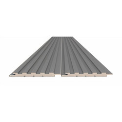 Perfil ripado p/interior LB-3783, MDF todo revestido PVC Arizona, 2800 x 140 x 12 mm (caixa c/1,568 m2)
