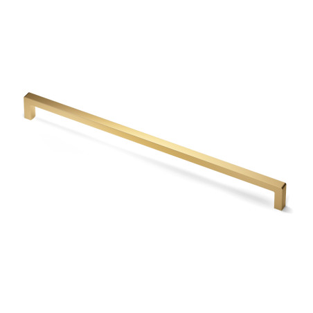 Puxador atual, asa barra rectangular SCH 855.160.18, zamak ouro satinado, 2 furos distância 160, L.10 x A.30 x C.170 mm