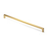 Puxador atual, asa barra rectangular SCH 855.160.18, zamak ouro satinado, 2 furos distância 160, L.10 x A.30 x C.170 mm