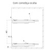 Cesto duplo fixação lateral STRONG StrongWire, 2 cestos, cinza escuro, L.138 x P.475 x A.470, MOD.200 mm (juntar corrediça)