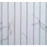 Perfil ripado p/interior RP11.F, plástico alveolar todo revestido PVC calacatra, 2800 x 143 x 24 mm (caixa c/2 m2)