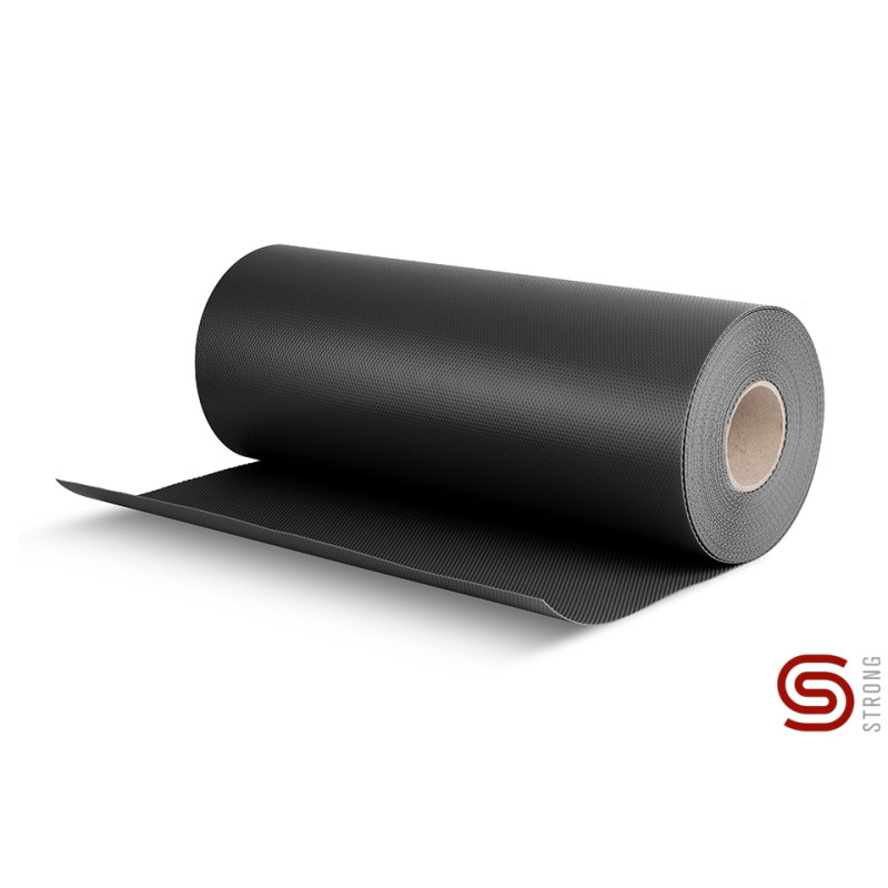 Tela anti-derrapante p/gaveta STRONG StrongIn 460690, padrão diamante, E.1,2 MM x L.0,5 x C.20 M, preto