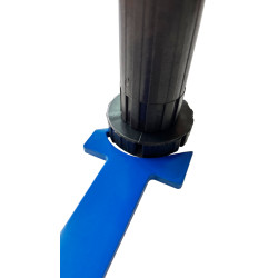 Chave de ajuste p/pé de cozinha, compatível c/vários modelos, E.5 x L.25/60 x C.425 mm