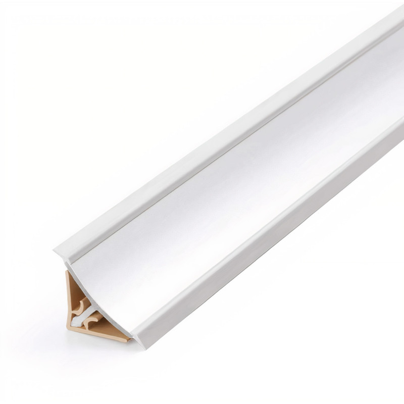 Perfil vedante REHAU RAUWALON 116 para tampo de cozinha, alumínio, 25 x 25 x 5000 mm