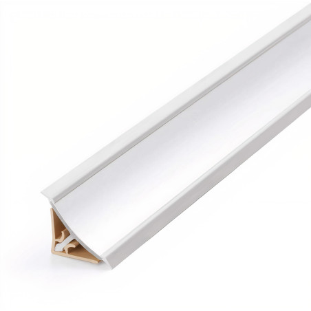 Perfil vedante REHAU RAUWALON 116 para tampo de cozinha, alumínio, 25 x 25 x 5000 mm