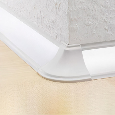 Acessório REHAU para perfil vedante RAUWALON 116, canto 90º exterior, cinza