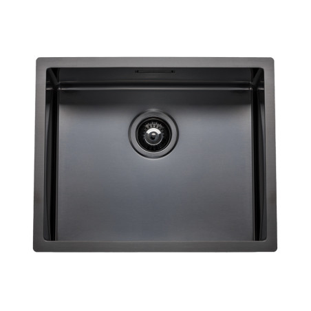 Lava louça RODI BOX LUX 50 Grey/Cinza, uma pia sem escorredor, inox PVD, aplicação superior ou á face, 540 x 440, MOD.600 mm