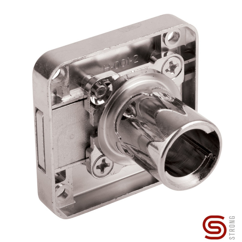 Fechadura p/gaveta STRONG StrongLocks RI 403221, cromado, p/cilindro Ø.18 x C.22 mm, direita (não inclui cilindro)