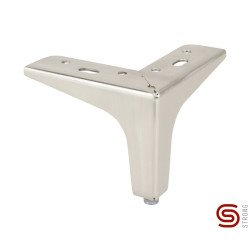 Pé para mobiliário/móveis sem afinação STRONG StrongLegs FS003, metal imitação inox, C.136 x A.100/105 mm