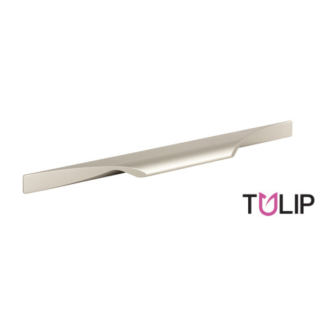 Puxador atual, barra rectangular TULIP Tende 544/696, alumínio imitação inox, 4 furos distância 480/544, P.27 x A.14 x C.696 mm