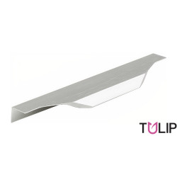 Puxador atual perfil, asa TULIP Lori 160/200, alumínio imitação inox, 2 furos distância 160, P.42 x A.9,4 x C.200 mm