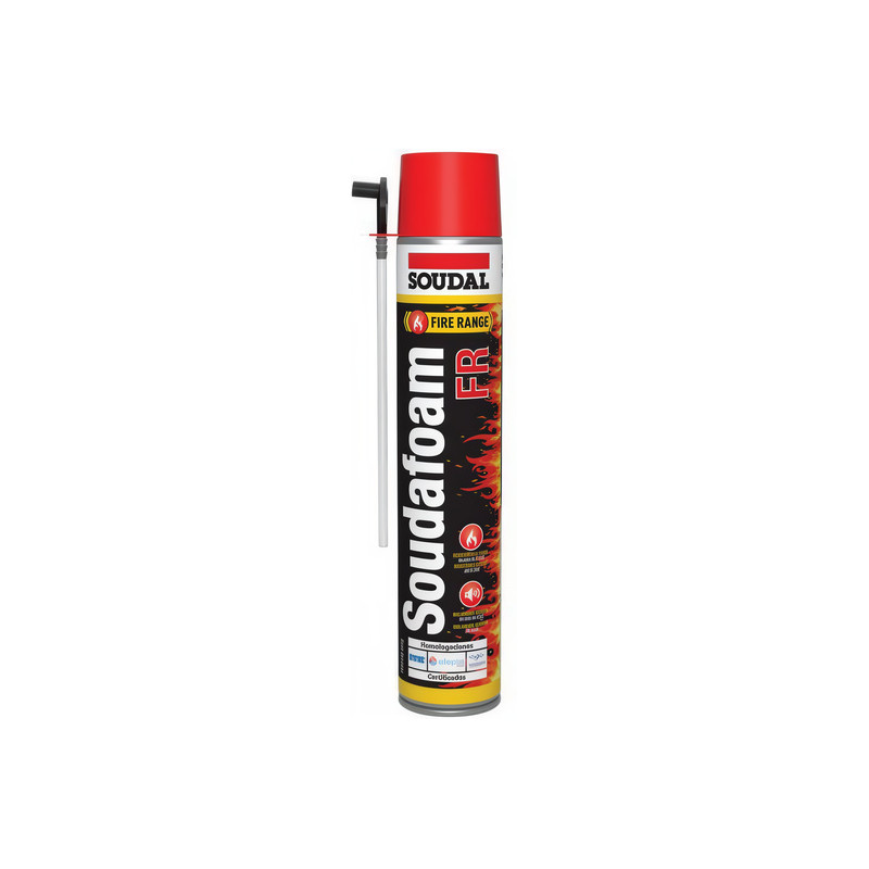 Espuma de poliuretano, SOUDAL SOUDAFOAM FR (manual), 112026/153330, resistente ao fogo, 750 ml