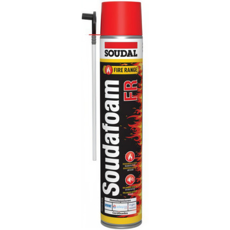 Espuma de poliuretano, SOUDAL SOUDAFOAM FR (manual), 112026/153330, resistente ao fogo, 750 ml