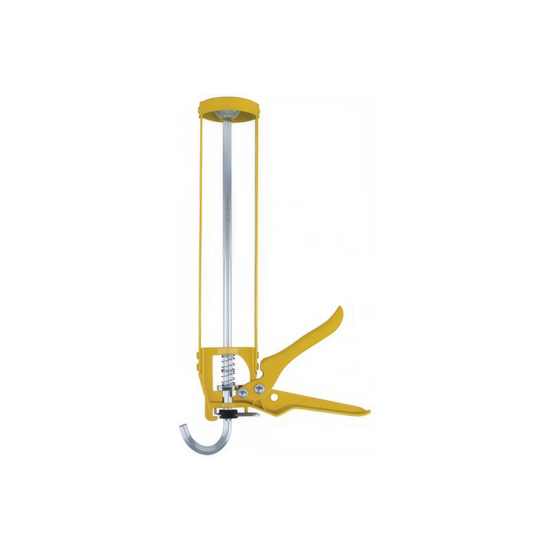 Pistola manual esqueleto amarelo p/cartuchos convencionais SOUDAL, 106812, 310ml