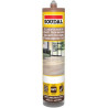 Selante acrílico para madeira SOUDAL, 125623, cor permanente e sem solvente, pinho, 300 ml