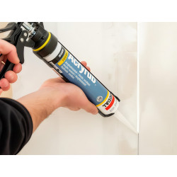 Selante acrílico SOUDAL Acryrub N, 102601, pintável, preto, 310 ml