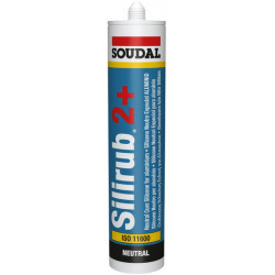 Selante de silicone SOUDAL Silirub 2+, 114281, neutro oxima, branco, 300 ml