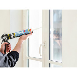 Selante de silicone SOUDAL Silirub 2+, 114384, neutro oxima, transparente, 300 ml