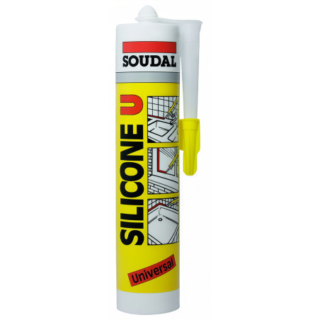 Selante de silicone universal SOUDAL U, 121053, sanitário, branco, 280 ml