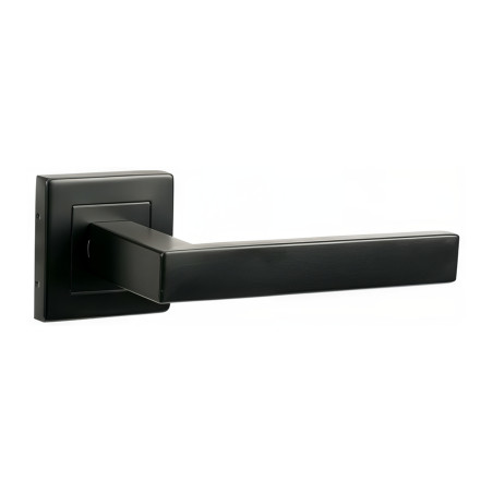Puxador espelho quadrado c/manete quadrada F705 YH-39B, lacado preto, 19 x 10 mm