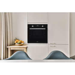 Forno multifunção de encastre CATA MDS 8008 BK, 8 funções, vidro preto, CE.A, 40ºC-240ºC, 80 lt, 60 cm