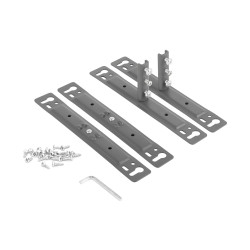 Despenseiro até 100 kg STRONG K-StrongWire 398665 c/amortecedor, cinza/cestos cromados, A.1560-1890 x P.510 x L.395, MOD.450 mm