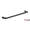 Puxador atual, asa ponte TULIP Cub, zamak preto mate, 2 furos distância 192, E.11 x A.30 x C.202 mm
