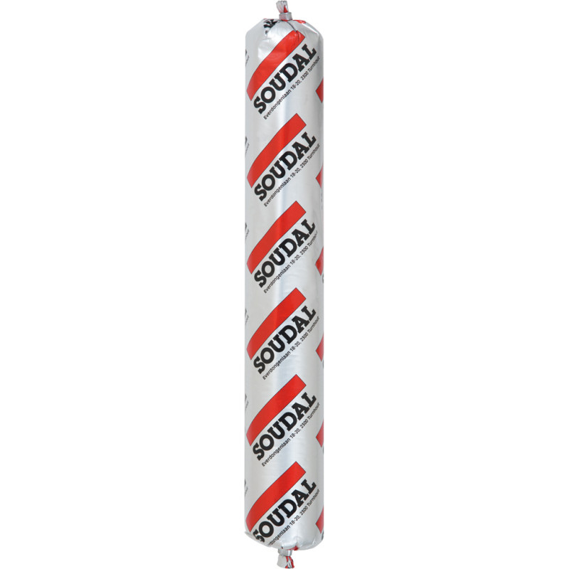 Cola e veda profissional SOUDAL MULTIBOND MS35, 121169, base de polímeros híbridos, pintável, cinza, 600 ml (bolsa alumínio)