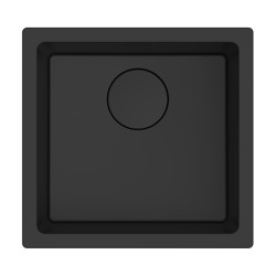 Lava louça RODI COMPOSITE AMBAR 40 N MIDNIGHT, uma pia sem escorredor, compósito, apl. sup. ou inf., 450 x 430, MOD.500 mm